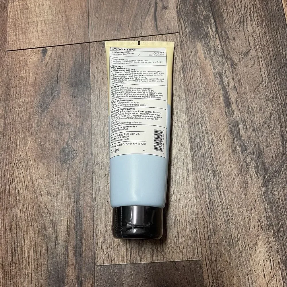 NEW Sealed Tubby Todd Sweet Cheeks Diaper Cream Paste 7.9 Oz